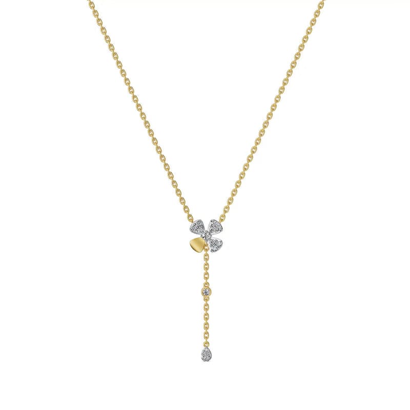 Blossom Cluster Cascade Lab Grown Diamond Necklace