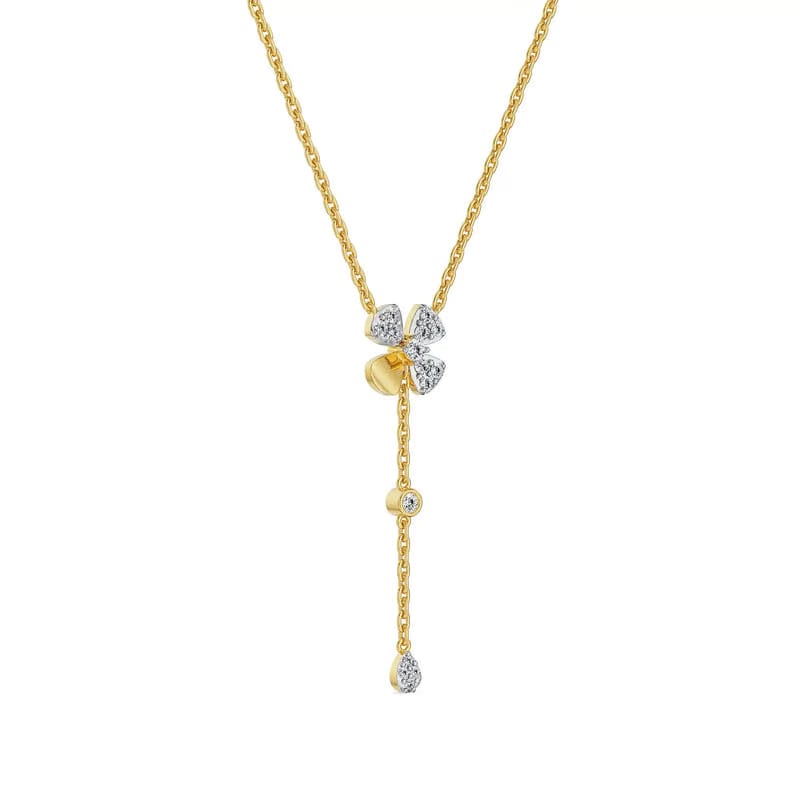 Blossom Cluster Cascade Lab Grown Diamond Necklace