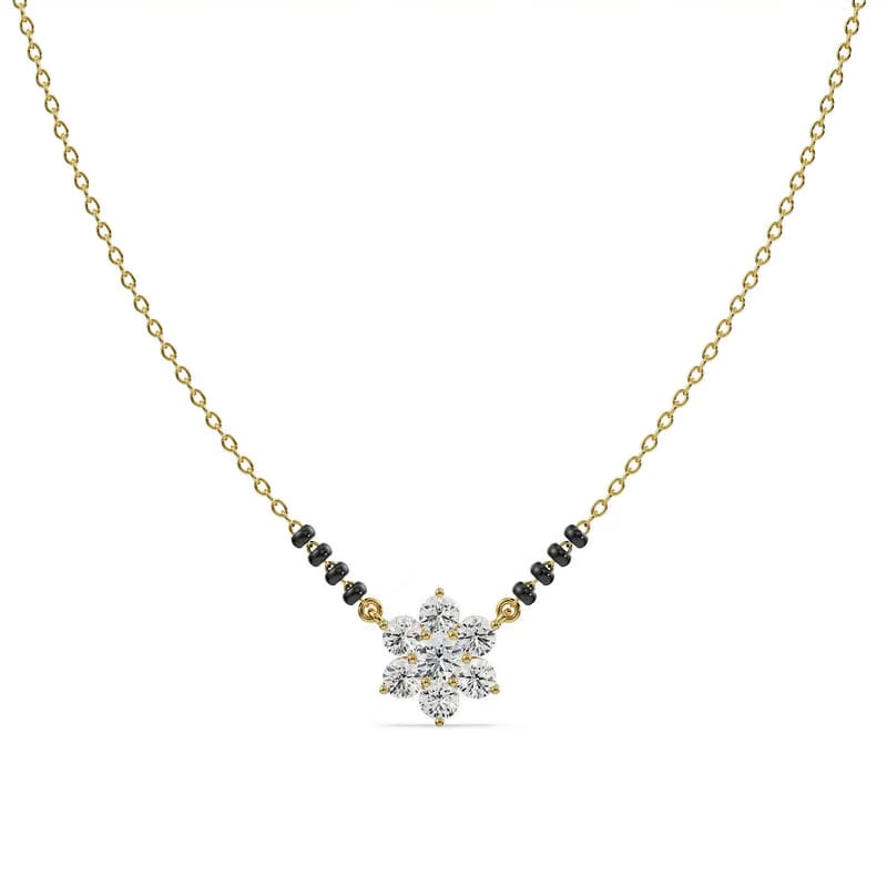 Blossom Lab Grown Diamond Mangalsutra