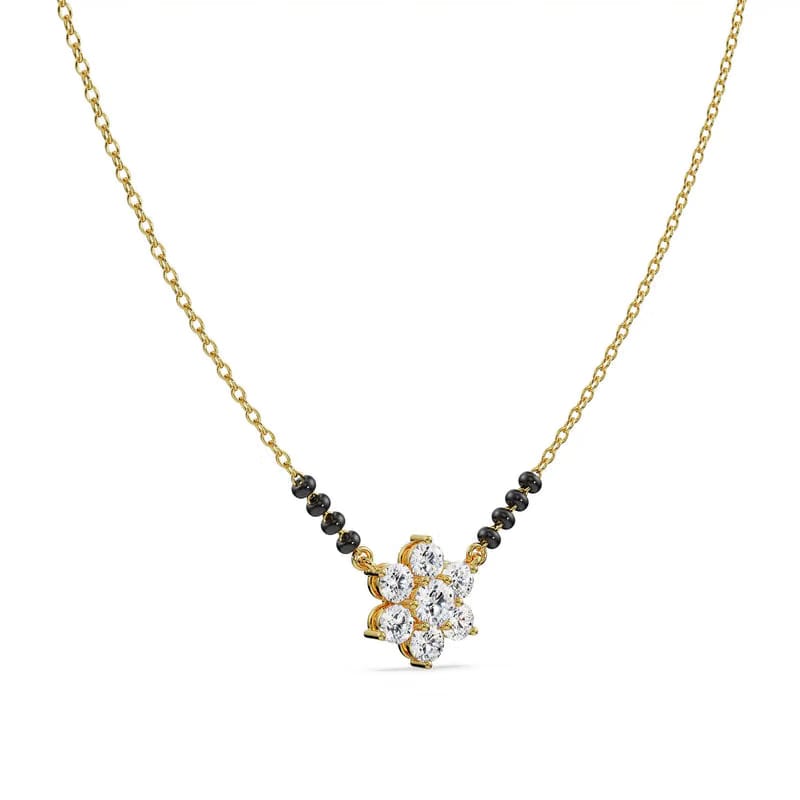 Blossom Lab Grown Diamond Mangalsutra