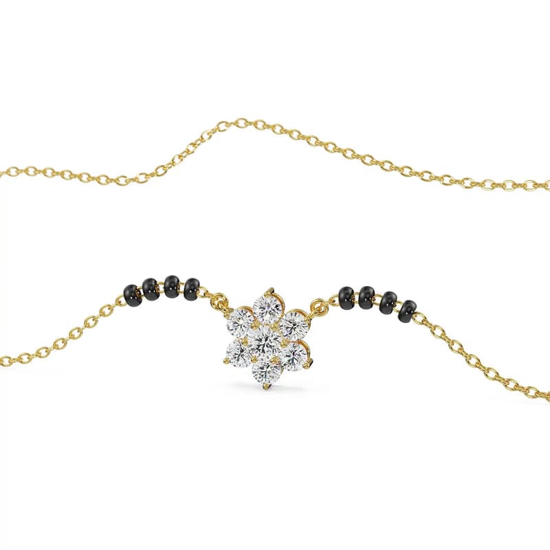 Blossom Lab Grown Diamond Mangalsutra 9KT