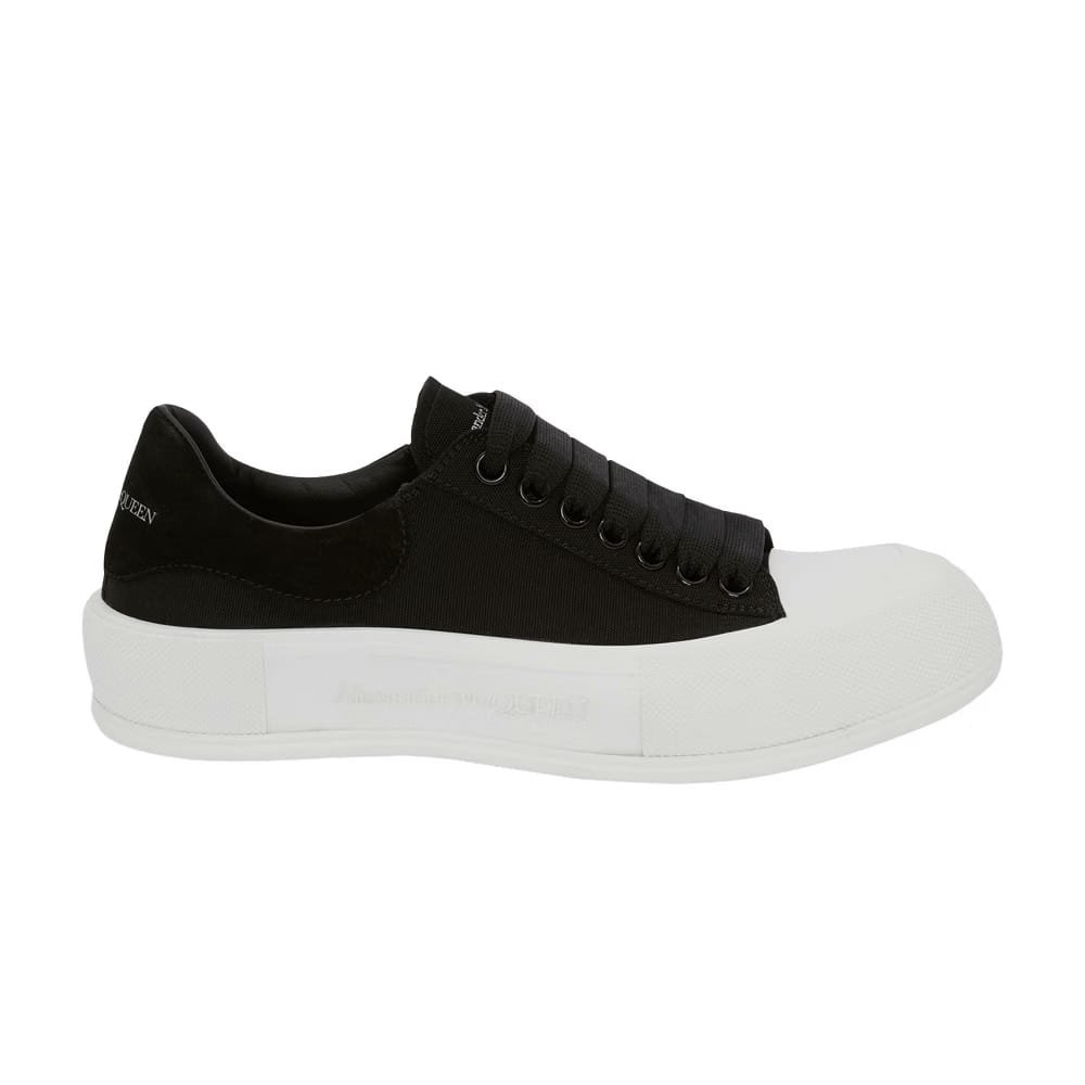 Alexander McQueen Wmns Deck Lace-Up Plimsoll 'Black'