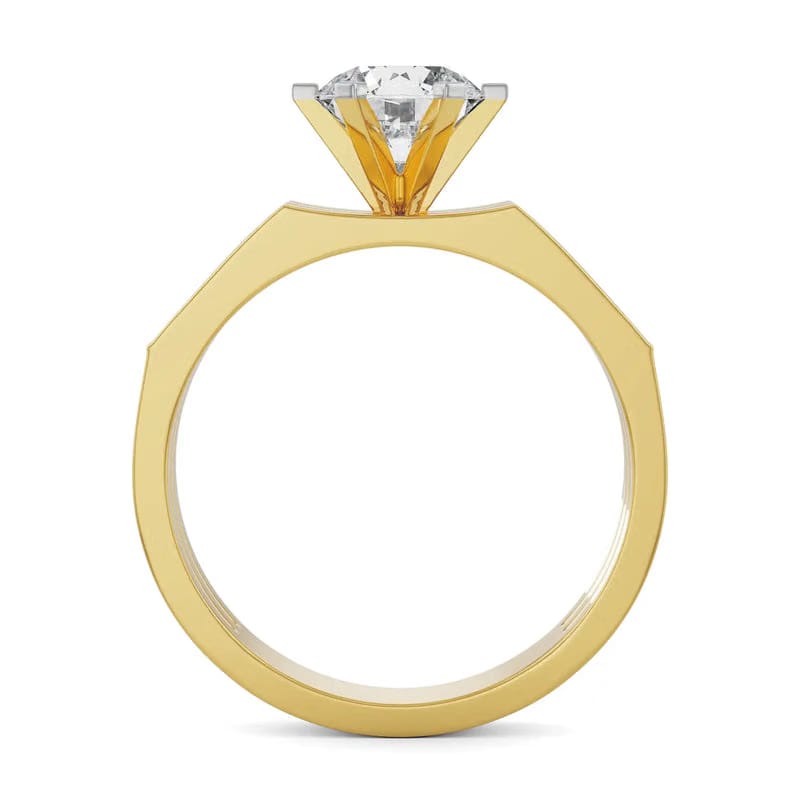 Bold Solitaire Lab Grown Diamond Ring 9KT