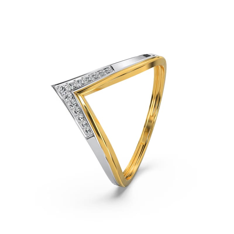 Bold V-Accent Diamond Ring_in_stock