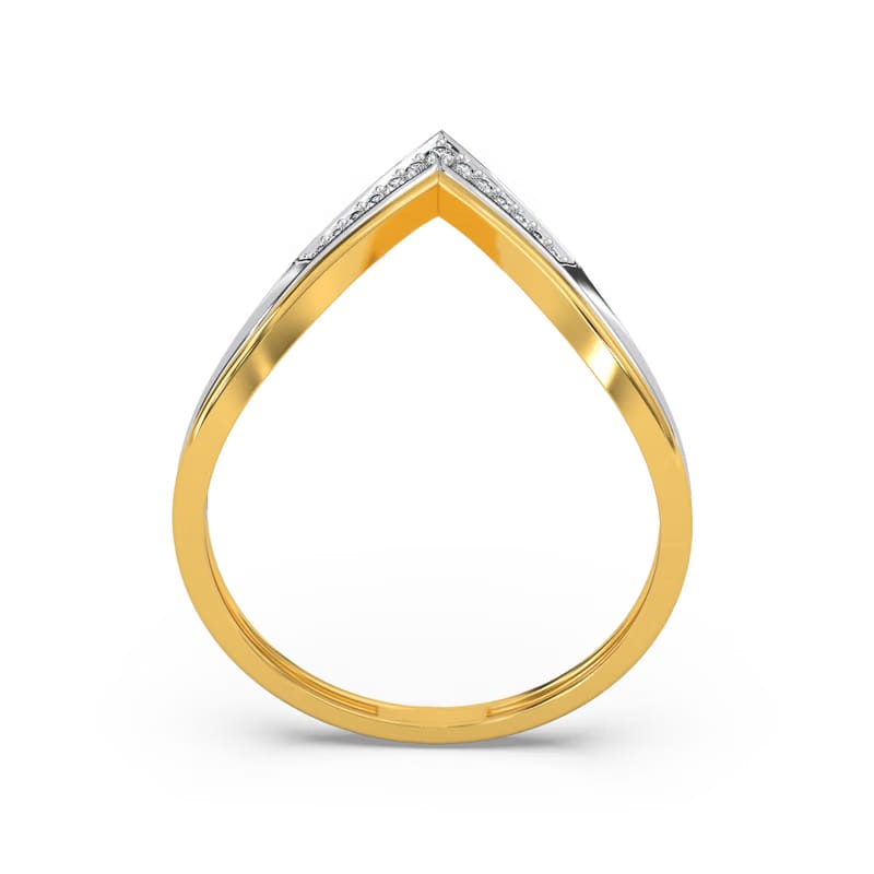 Bold V-Accent Lab Grown Diamond Ring