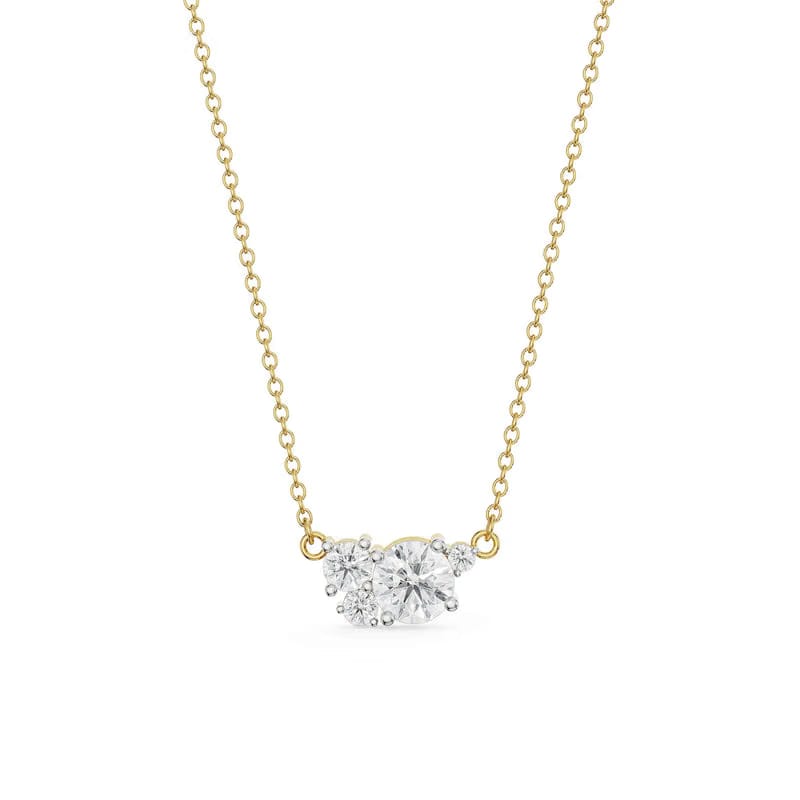 Bouquet Cascade Lab Grown Diamond Necklace 9KT
