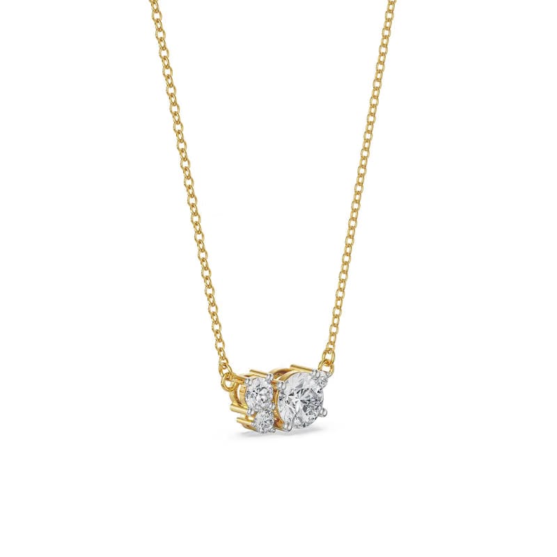 Bouquet Cascade Lab Grown Diamond Necklace 9KT