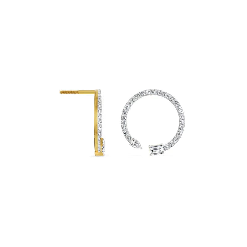 Brekie Hoop Lab Grown Diamond Earrings