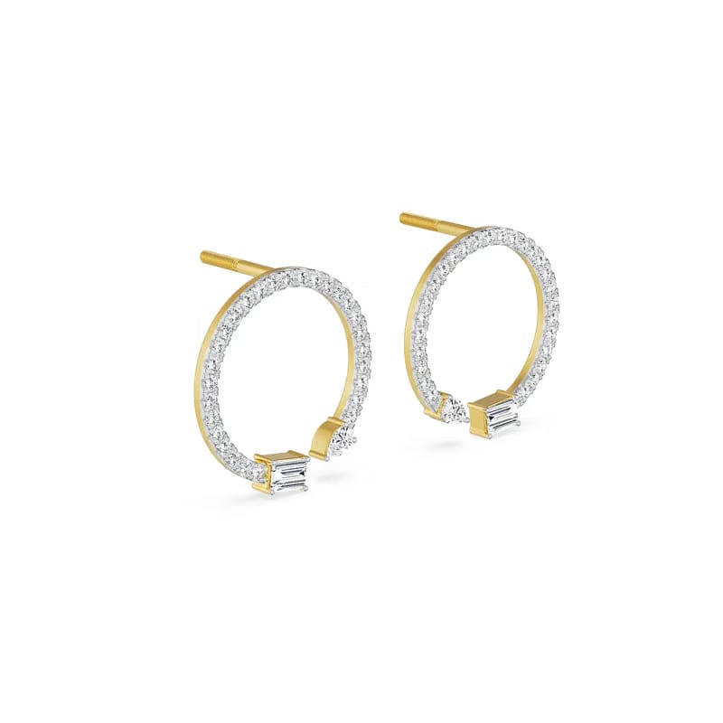 Brekie Hoop Lab Grown Diamond Earrings