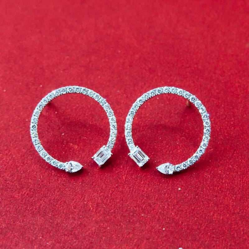 Brekie Hoop Lab Grown Diamond Earrings_in_stock