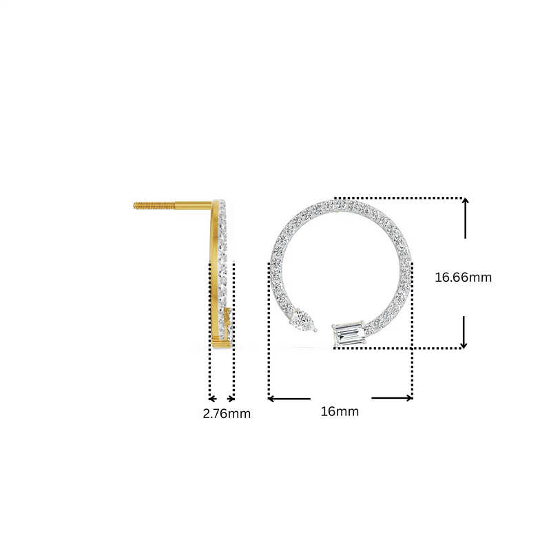 Brekie Hoop Lab Grown Diamond Earrings_in_stock