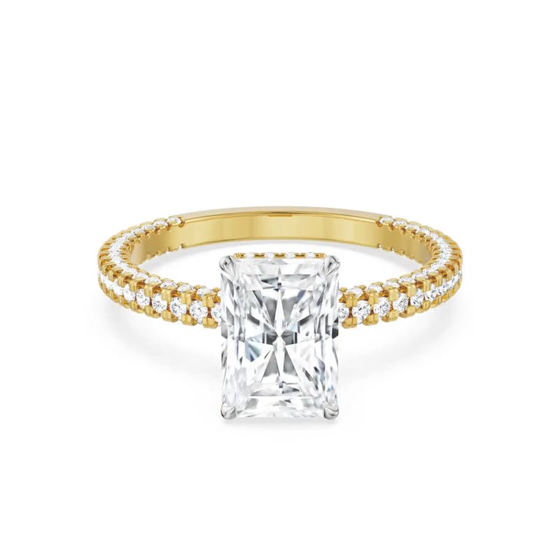 Bridal Radiant Lab Grown Diamond Ring