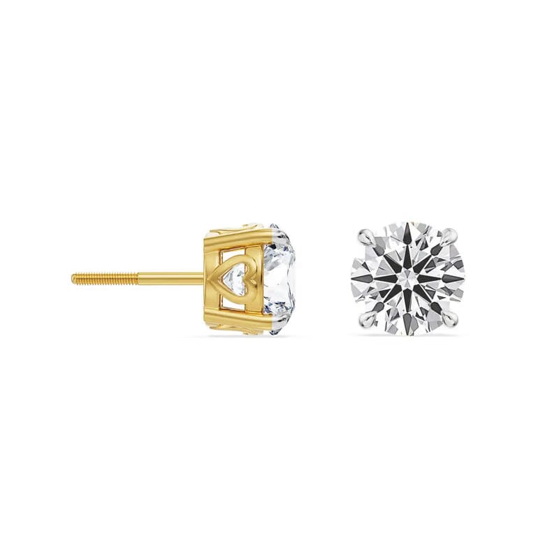 Brilliance Round Lab Grown Diamond Studs