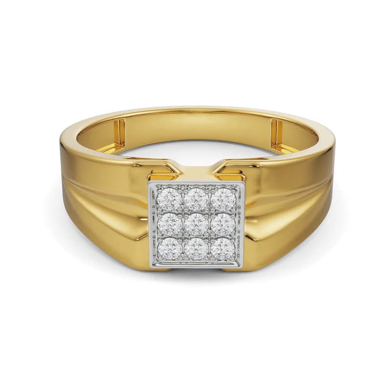 Brushed Lab Grown Diamond Band for Men
