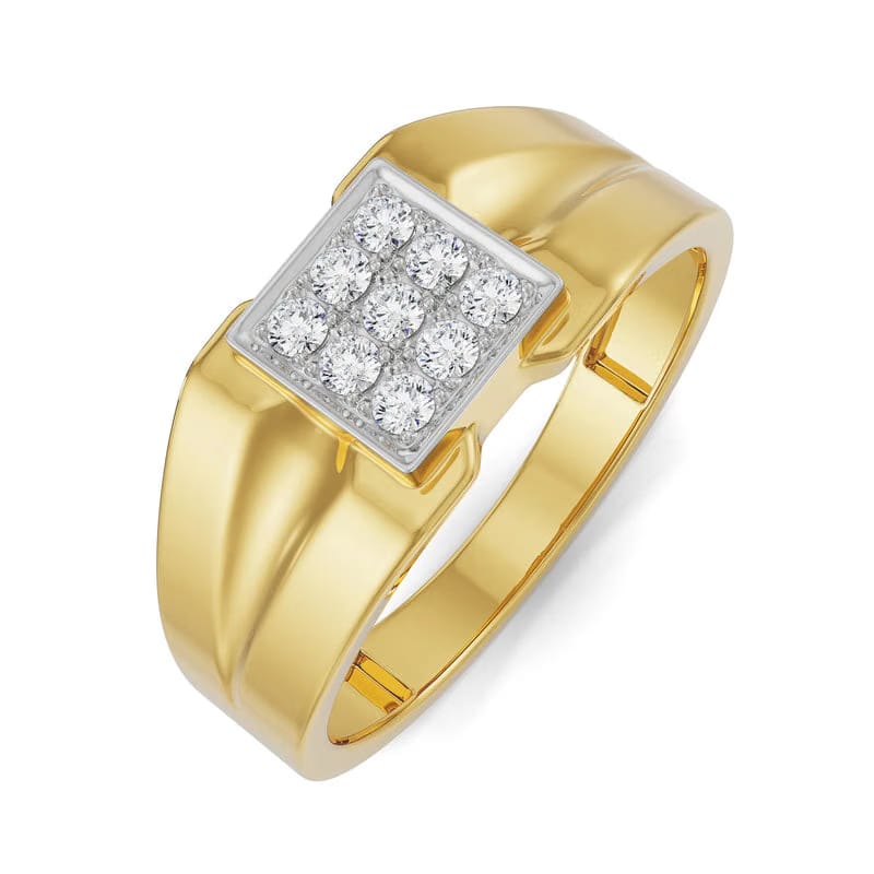 Brushed Lab Grown Diamond Band for Men