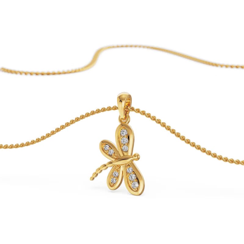 Butterfly Lab Grown Diamond Pendant