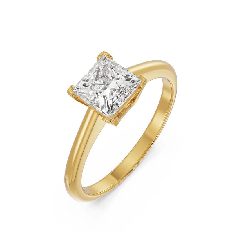 Charming Lab Grown Diamond Solitaire Ring