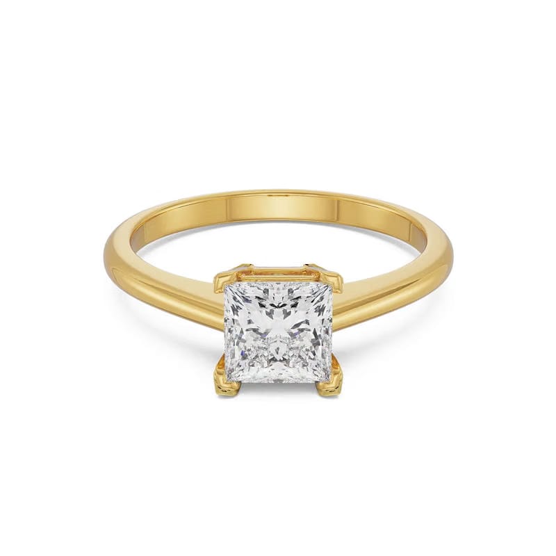 Charming Lab Grown Diamond Solitaire Ring 9KT