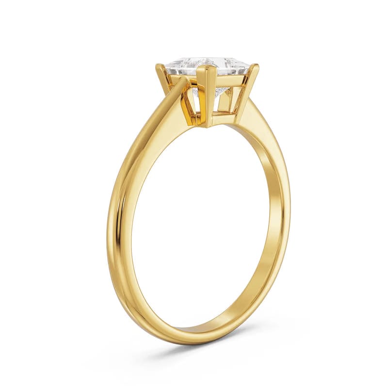 Charming Lab Grown Diamond Solitaire Ring 9KT