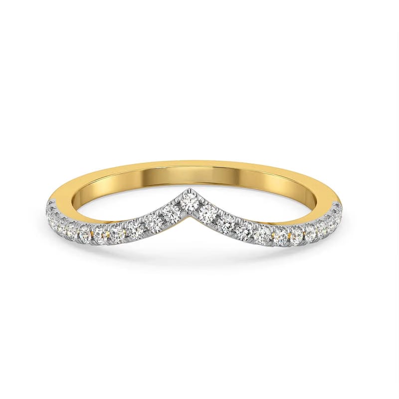 Chevron Lab Grown Diamond Band