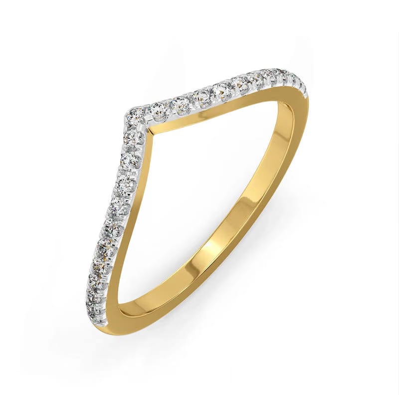 Chevron Lab Grown Diamond Band