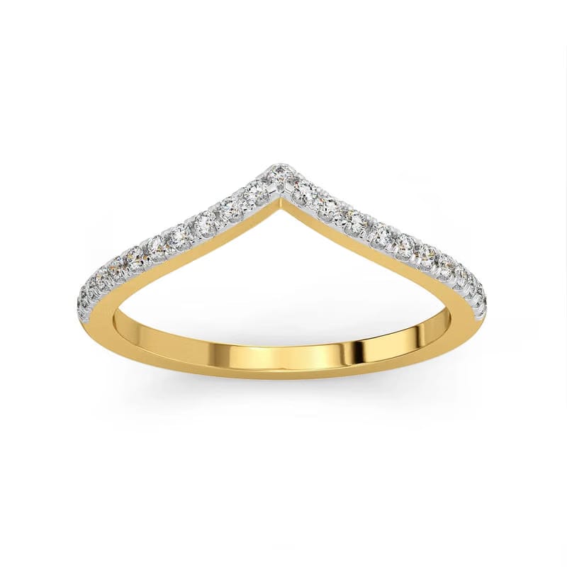 Chevron Lab Grown Diamond Band