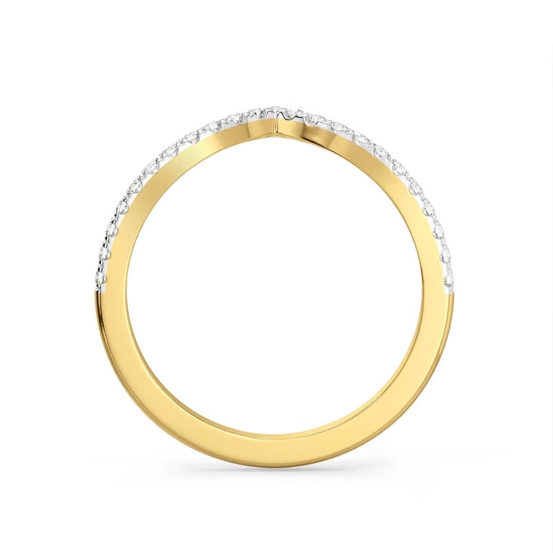Chevron Lab Grown Diamond Band