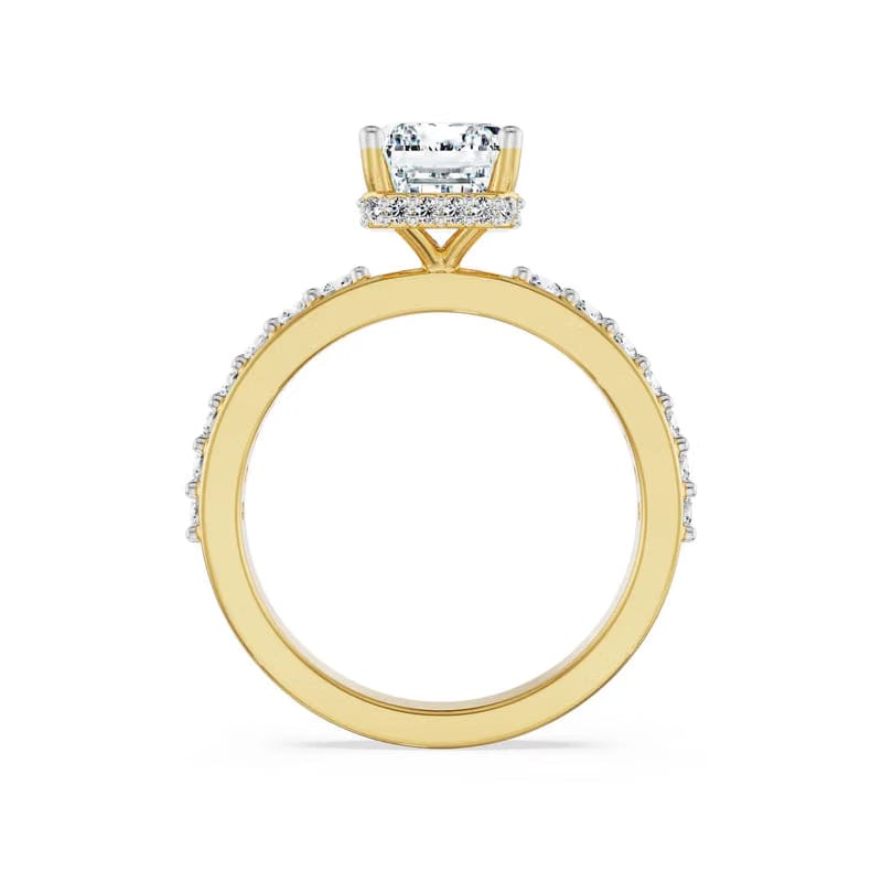 Citrine Skye Emerald Lab Grown Diamond Ring
