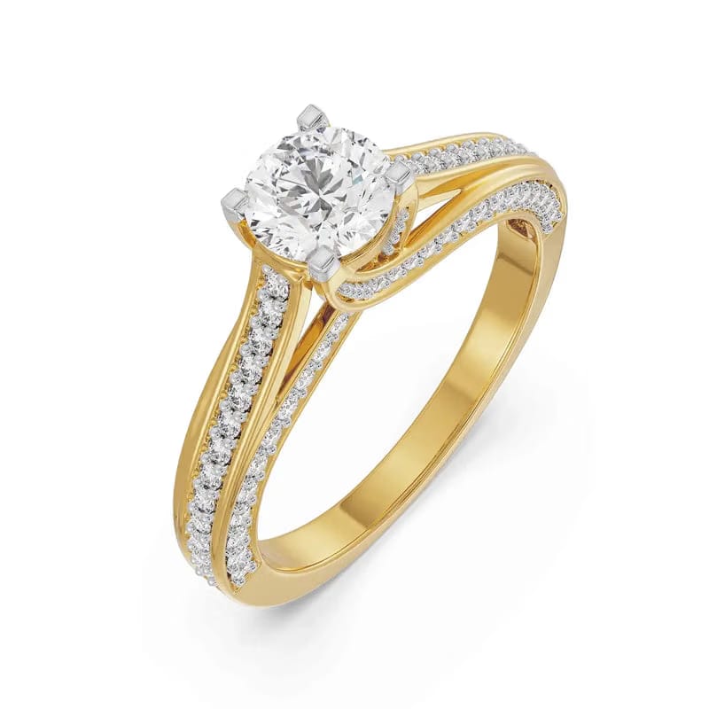 Classic Lab Grown Diamond Solitaire Band 9KT