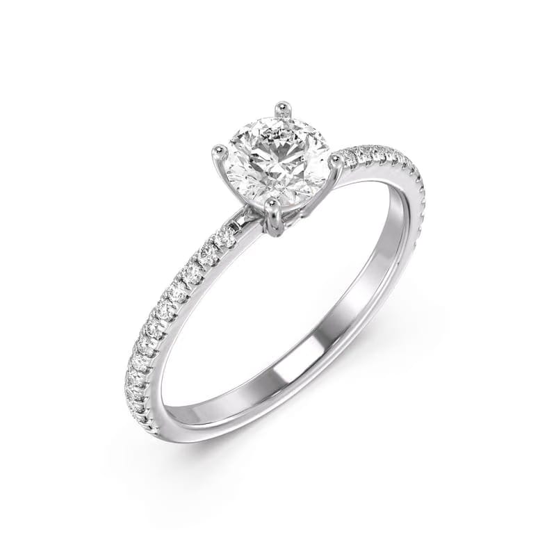 Classic Lab Grown Diamond Solitaire Ring