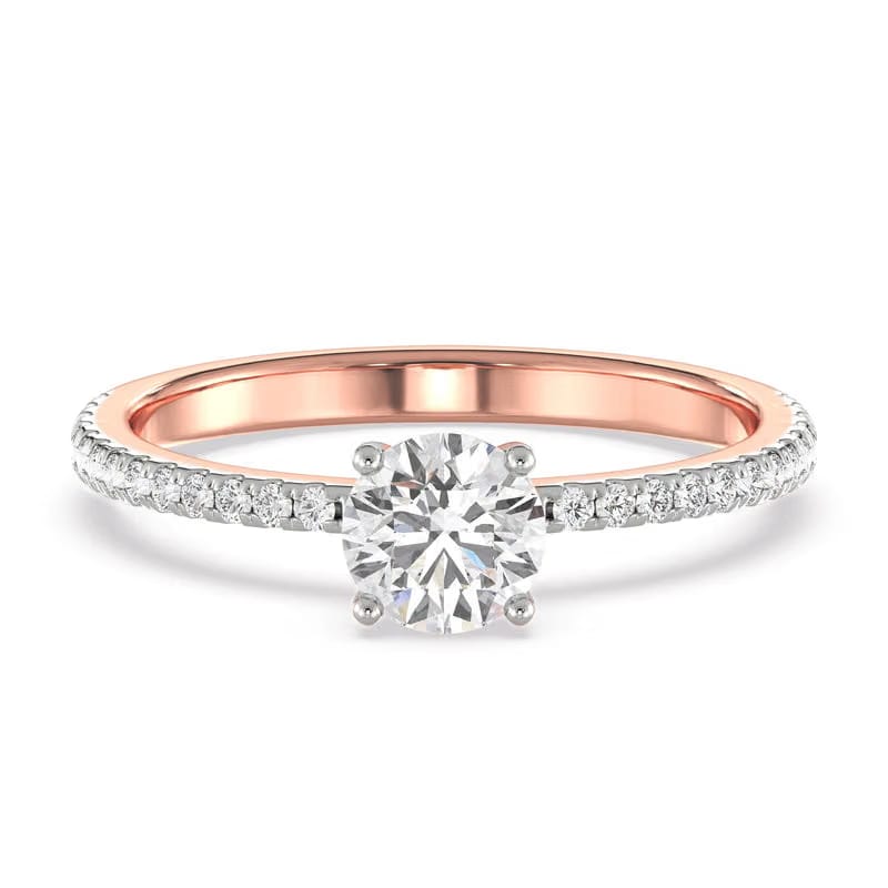Classic Lab Grown Diamond Solitaire Ring 9KT