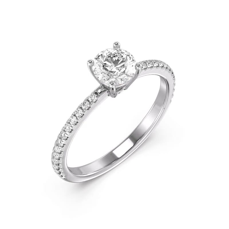 Classic Lab Grown Diamond Solitaire Ring 9KT