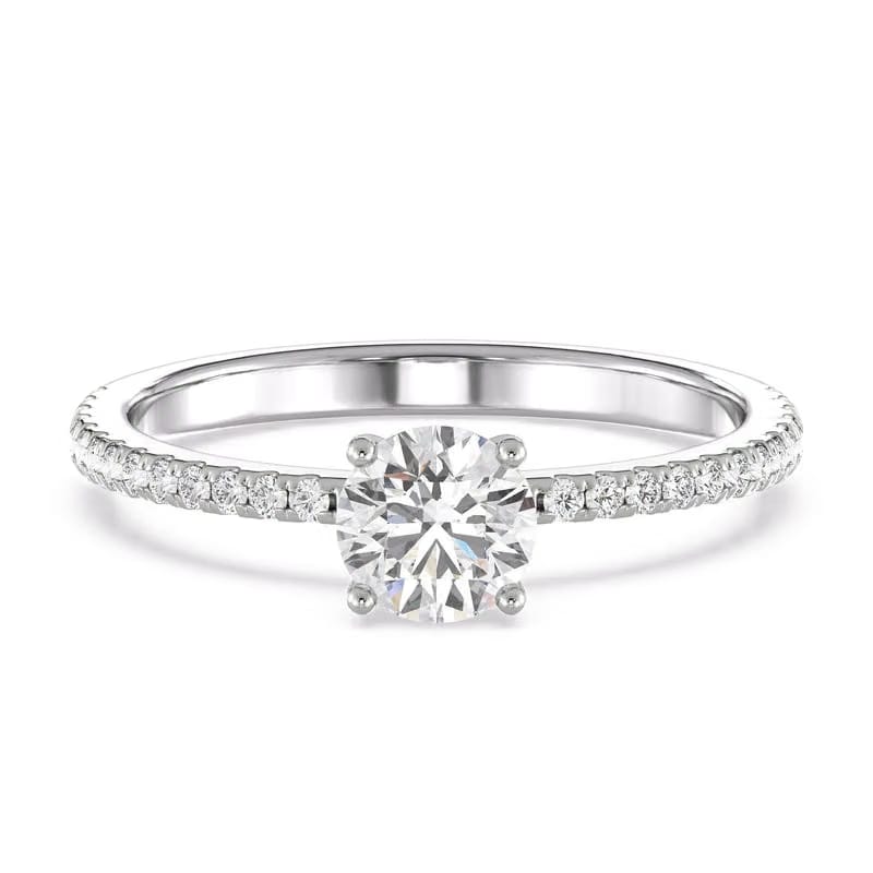 Classic Lab Grown Diamond Solitaire Ring 9KT