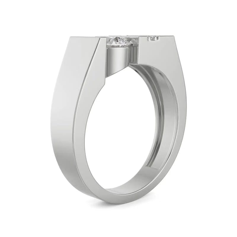 Classic Round Lab Grown Diamond Solitaire Wedding Band