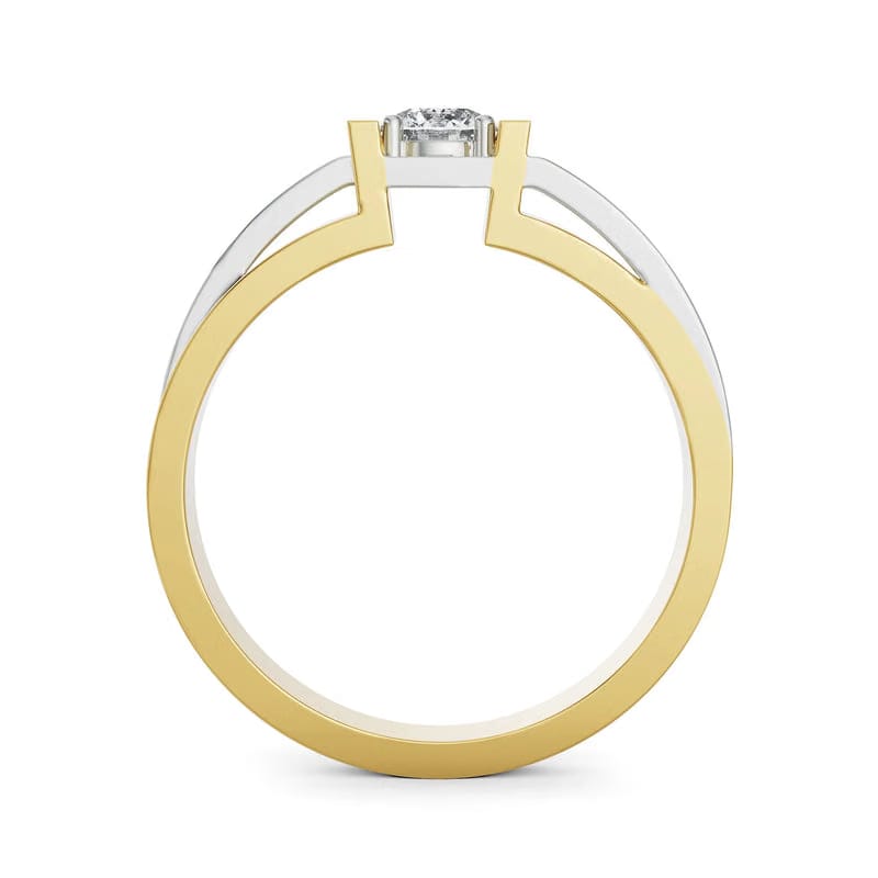 Classic Solitaire Lab Diamond Band for Men