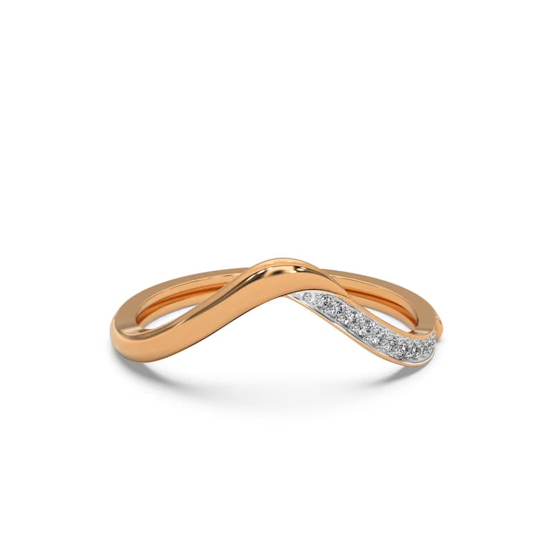 Classic V Lab Grown Diamond Ring 9KT