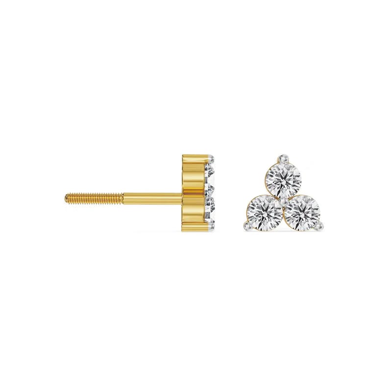 Clovia Trio Lab Grown Diamond Studs