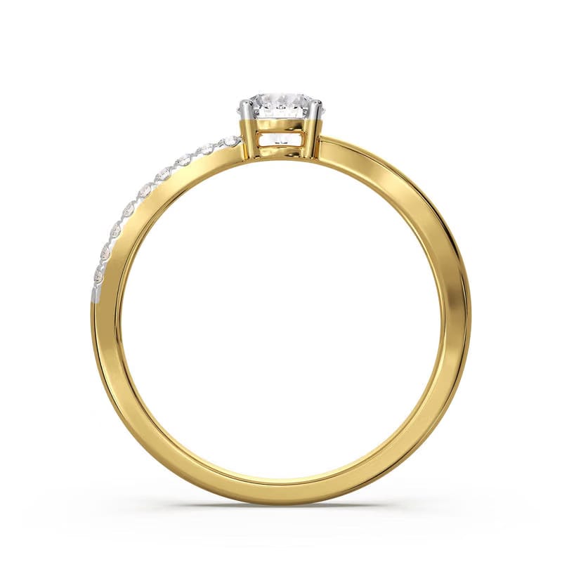Clustered Brilliance Lab Grown Diamond Ring 9KT