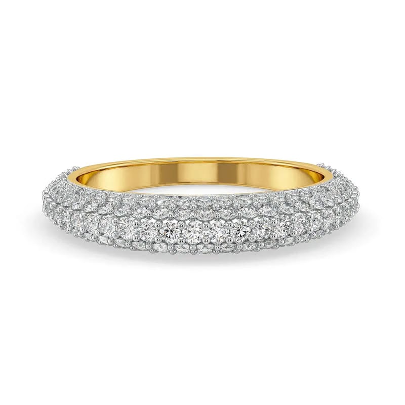 Clustered Ivana Lab Grown Diamond Band 9KT