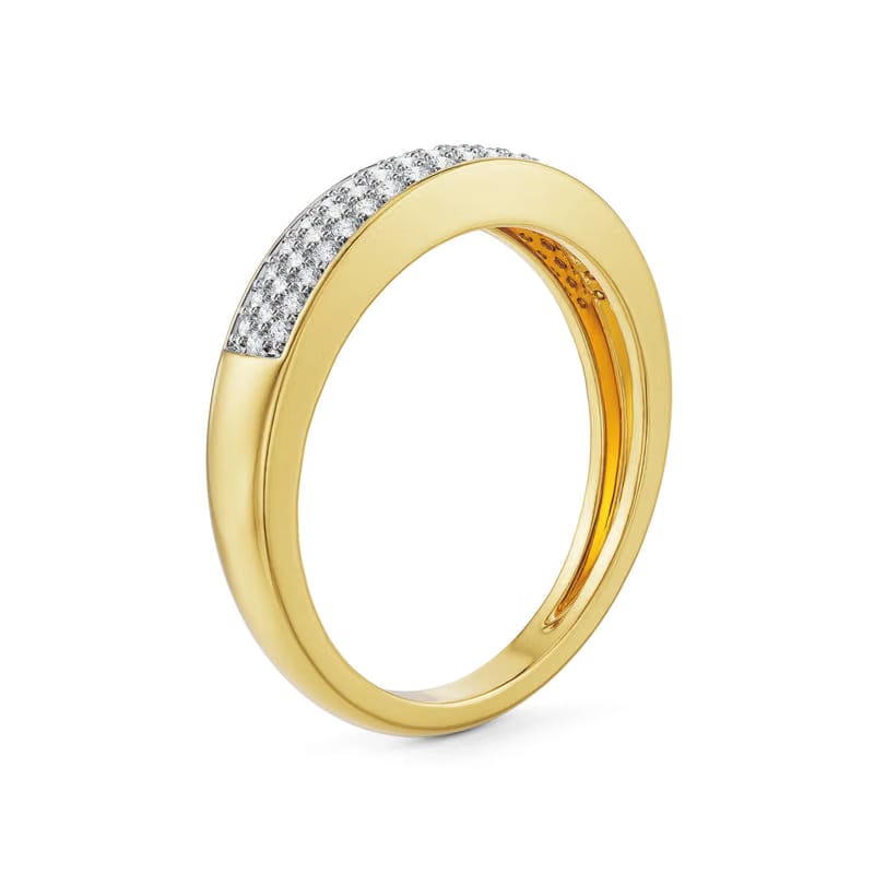 Clustered Pave Lab Grown Diamond Band