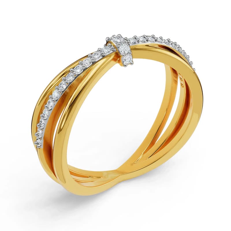 Clyde Knot Lab Grown Diamond Ring 9KT