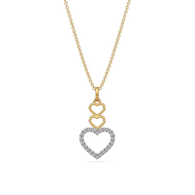 Connected Hearts Lab Grown Diamond Pendant