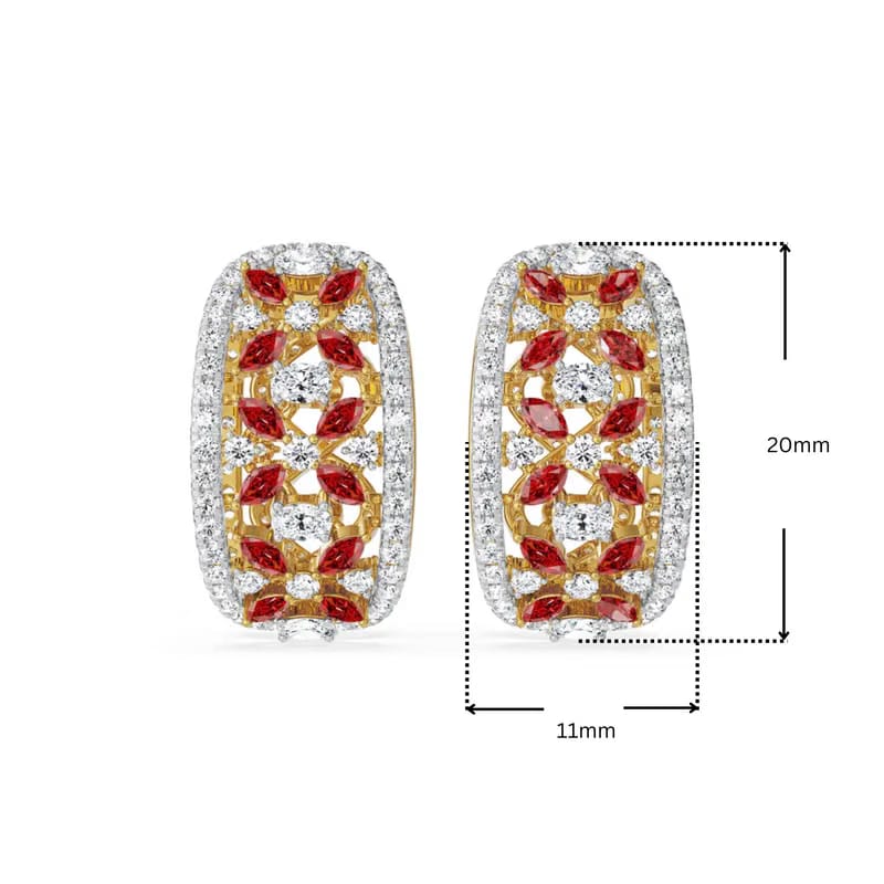 Convertible Tira Lab Grown Diamond Earrings