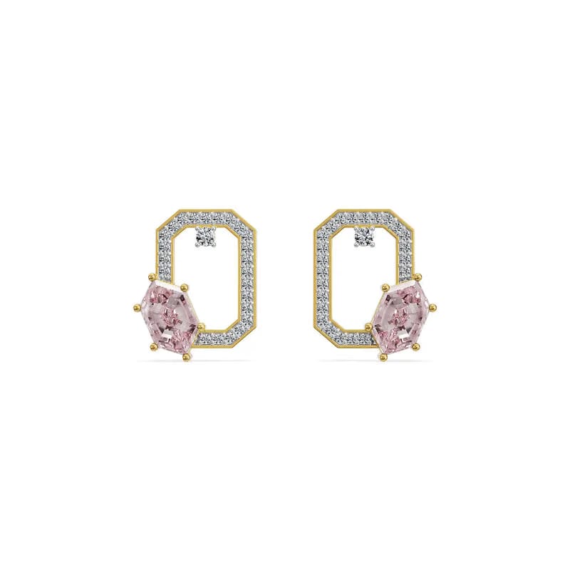 Crimson Poise Lab Grown Diamond Earrings 9KT