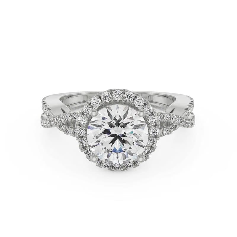 Crossover Halo Eternity Lab Grown Diamond Ring