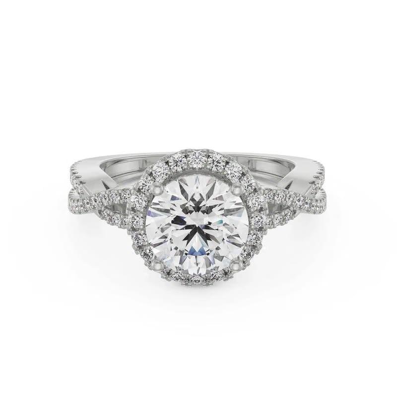 Crossover Halo Eternity Lab Grown Diamond Ring 9KT