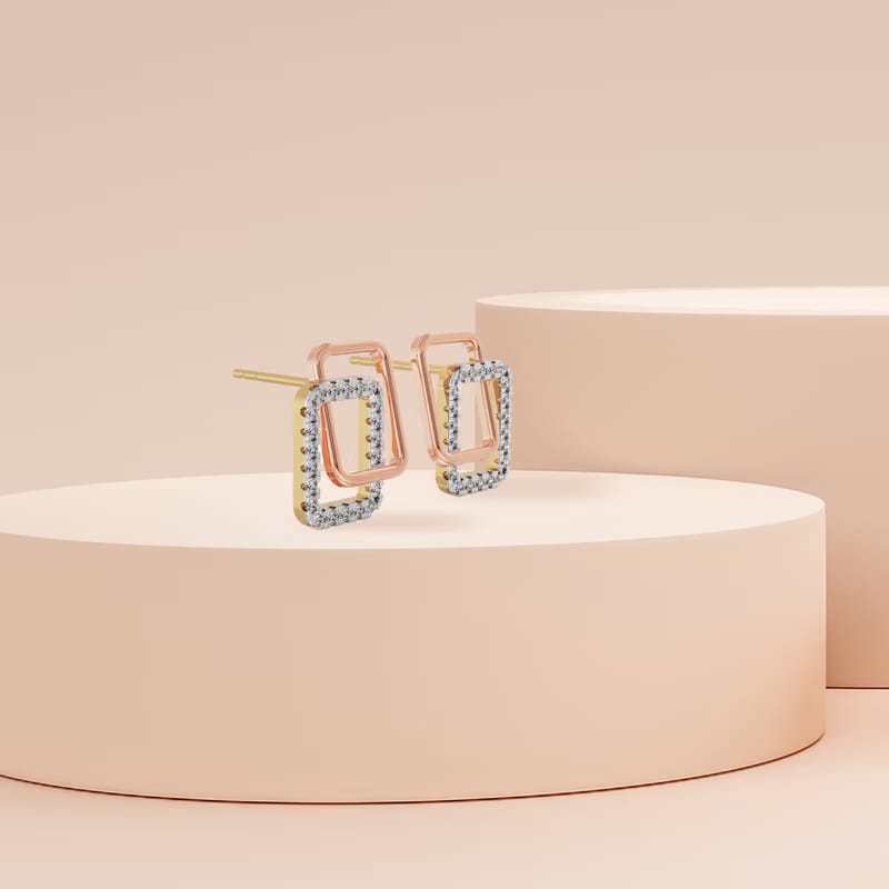 Cubic Lab Grown Diamond Earrings