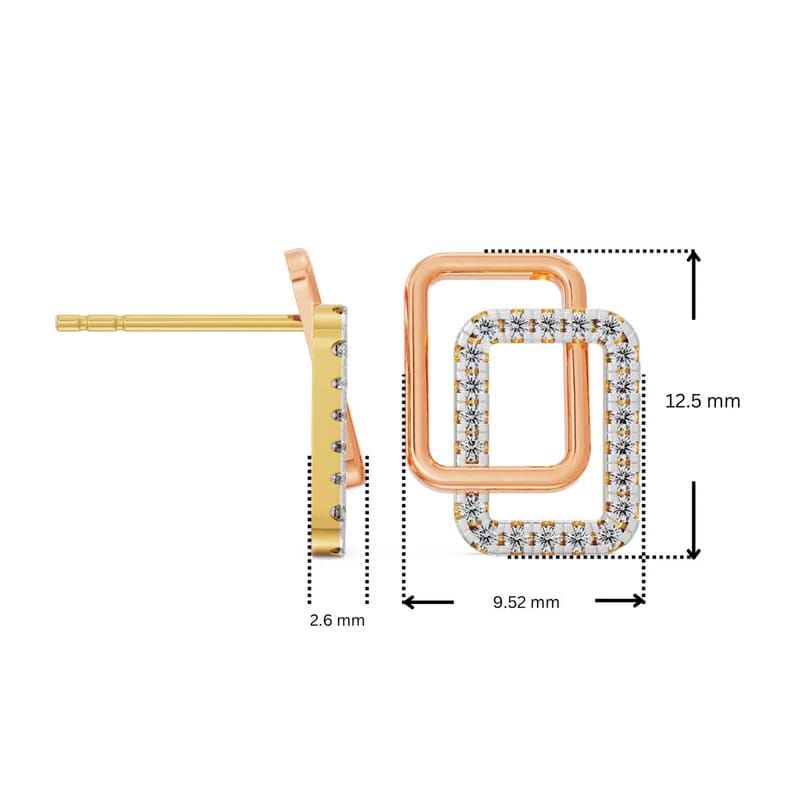 Cubic Lab Grown Diamond Earrings