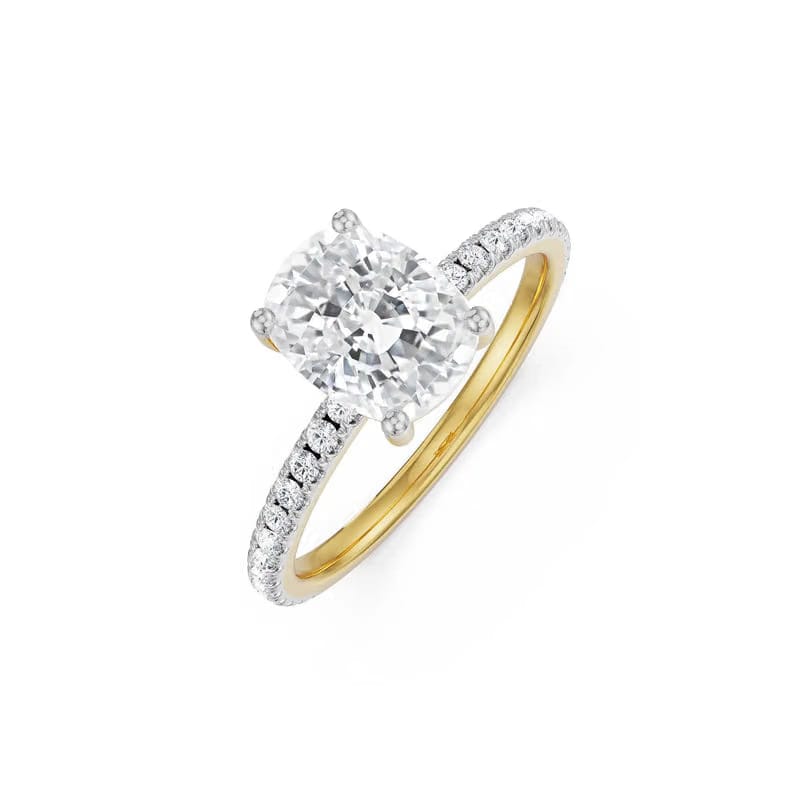 Cushion Square Lab Grown Diamond Bridal Ring