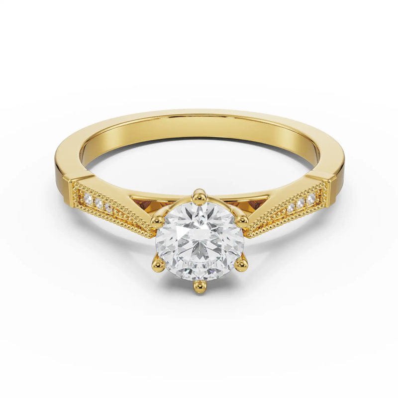 Dainty Round Brilliant Engagement Ring_in_stock
